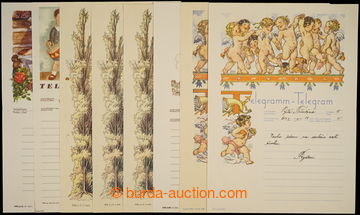228110 - 1940-1941 OZDOBNÉ TELEGRAMS / comp. 13 pcs of used decorati