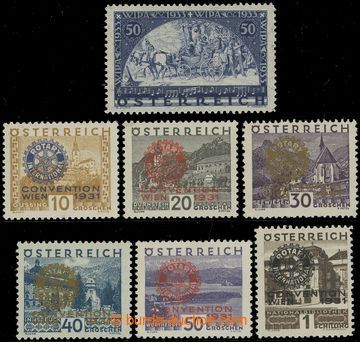 228174 - 1931-1933 ANK.518-523, 556, ROTARY and WIPA granite; very fi