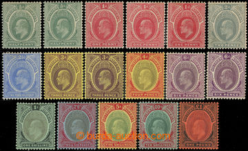 228179 - 1907 SG.33-44, Edvard VII. ½P - £1; kompletní série vče