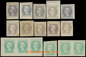 228210 - 1867-1883 Ferch.42, 43, 15 stamps 1,05kr violet, all better 