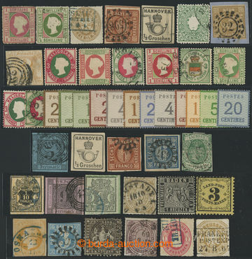 228223 - 1849-1870 SESTAVA / cca 75 známek ze staré sbírky; zastou