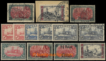 228228 - 1901-1919 SELECTION / 13 highest values, i.a. Samoa Mi.18 (3