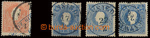 22825 - 1859 issue II, comp. 4 pcs of stamp. The 2nd issue., 1x  5 K