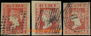 228251 - 1854 SG.12-14, Viktorie 1P červená, sytě červená a matn