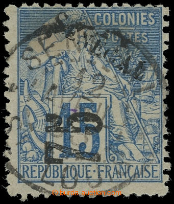 228278 - 1892 Mi.6, přetisková Alegorie 75C/15C světle modrá s DR