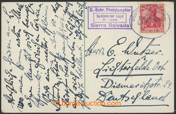 228291 - 1914 Deutsche Sea post/ LINE BREMEN - LA PLATA/ 4.?.14, CDS 
