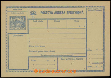 228297 - 1919 CPP1C, Hradčany 10h, dispatch note for intrastate tran