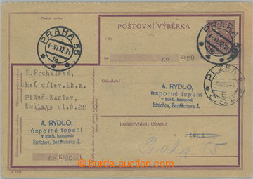 228301 - 1929 CPV12Ab, Znak 80h fialová, I. díl poštovní výběrk
