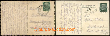 228304 - 1939 POLISH CAMPAIGN / two postcard with 6Pf Hindenburg with