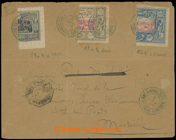 228312 - 1901 dopis do Marseille vyfr. smíšenou frankaturou PŮLEN
