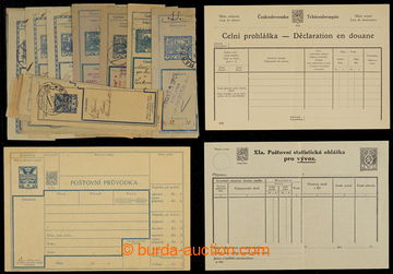 228318 - 1919-1938 selection of 29 pcs of p.stat dispatch-notes, př