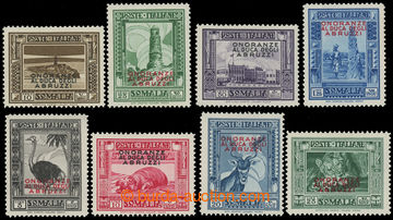 228339 - 1934 BENADIR / Mi.189-196, overprint Motives 10C - 25L; comp
