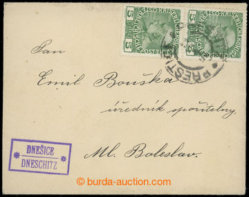 228367 - 1911 ČESKÉ ZEMĚ / poštovna DNEŠICE (Geb. č.0188/1), lu