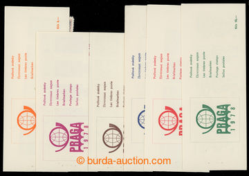 228600 - 1978 ZS10-15, PRAGA 1978, complete set of booklets incl. hle