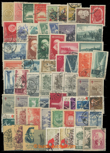 228648 - 1950-1960 SELECTION / used stamps on stock-sheet A4 two-side