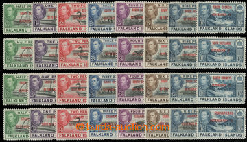 228773 - 1944 GRAHAM, SHETLANDS, ORKNEYS, GEORGIA - SG.A1-A8, B1-B8, 
