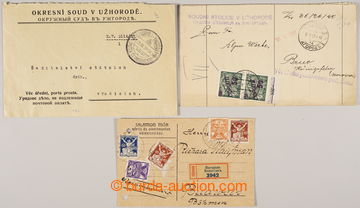228817 - 1921-1937 UŽHOROD, BEREHOVO / firemní R-lístek s bohatou 