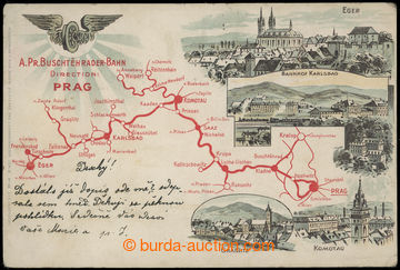 228825 - 1909 A.Pr. Buschtehrader - Bahn/ Direktion Prag - Buštěhra