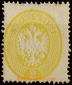 22887 - 1863 Lombardy - Veneto  stamp. 2 Soldi IV. issue, Mi.14. Fer