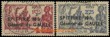 228965 - 1941 SG.190a, 190b, Spitfire Fund 1f.25 +10f, 2f.25 +10f, bo