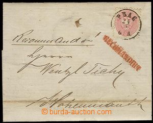 22899 - 1866 folded R letter franked with. 3 pcs of stamp. 5 Kreuzer