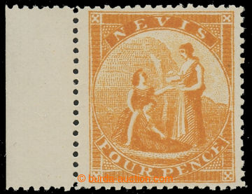 228997 - 1867 SG.11, Znak kolonie 4P oranžová, perf. 15; bezvadná 