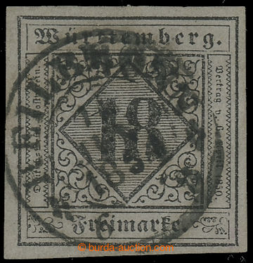229007 - 1851 Mi.5, Znak 18Kr šedofialová, luxusní kus s raz. HEIL