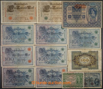 229133 - 1900-1920 [SBÍRKY]  sestava 28ks bankovek, obsahuje Německ