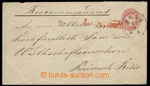 22915 - 1864 postal stationery cover 5 Kreuzer , Mi.U28 sent as Reg,