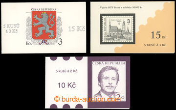 229165 - 1993 ZS2, ZS3 and ZS4, State Coat of Arms  , V. Havel and Č