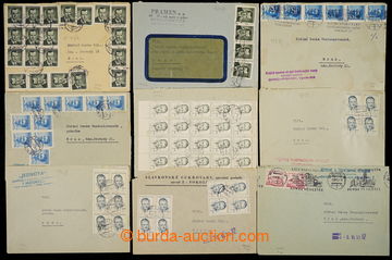 229259 - 1953 SELECTION of / 12 pcs of commercial letters sent to Sta