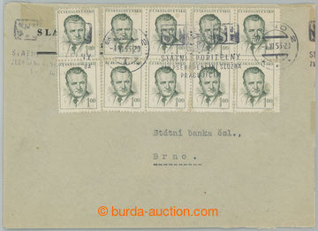 229271 - 1953 1. DEN / dopis v místě adresovaný na Státní banku 