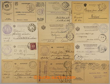 229281 - 1905-1935 ČESKÉ ZEMĚ / sestava 29ks poštovně prošlých