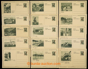 229300 - 1945 CDV79/1-18, kompletní série slovenských obrazových 