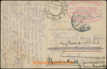 229305 - 1914 JUDAICA/ unpaid postcard (Budapest) addressed to Prague