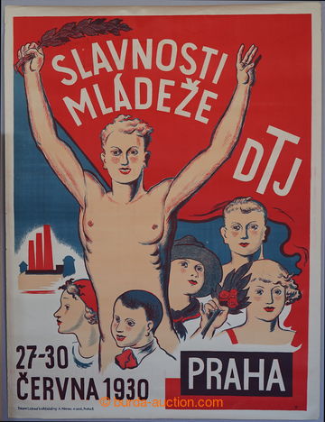 229310 - 1930 CZECHOSLOVAKIA 1918-39 / Celebration youth D.T.J. (Work