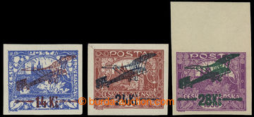 229346 -  Pof.L1-L3, I. provisional air mail stmp., complete imperfor