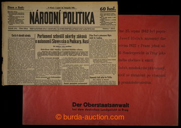 229389 - 1938-1943 ČaM / sestava protektorátních dokumentů, 2x V