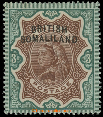 229423 - 1903 SG.12a, přetisková indická Viktorie 3R hnědá / zel