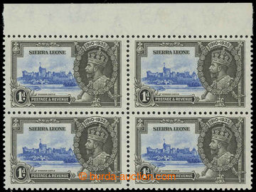 229452 - 1935 SG.181b, Jubilee George V. 1P, marginal block-of-4, lef