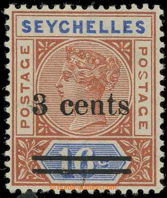 229477 - 1901 SG.38d, overprint Victoria 3C/16C with plate variety - 