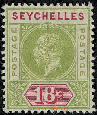 229478 - 1912-1916 SG.76a, George V. 18c with plate variety - SPLIT A