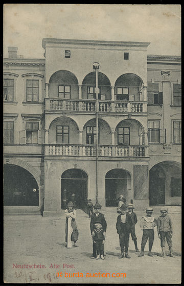 229569 - 1910 NOVÝ JIČÍN - budova staré pošty na náměstí, dek