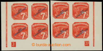 229623 - 1939 Sy.NV3 plate mark Newspaper stamps with overprint 7h or