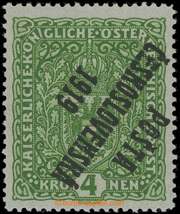 229631 -  Pof.50I Pp, Coat of arms 4 Koruna light green with inverted