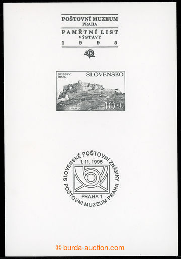 229666 - 1995 PT12, příležitostný tisk Spišský hrad s přítisk