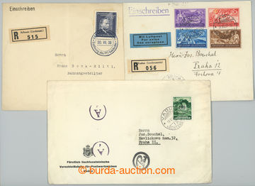 229673 - 1937-1937 sestava 3ks dopisů, 2x jako R, vyfr. zn. Zaměstn