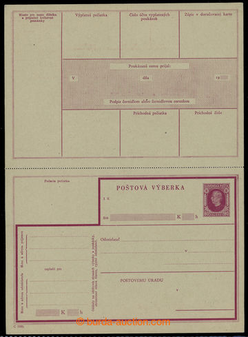 229689 - 1939 CPV1, nepoužitá dvoudílná poštovní výběrka s na