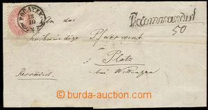 22971 - 1866 folded Reg letter with issue V Mi.32, on reverse 1x sta