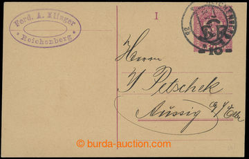 229714 - 1919 CDV4, Velký monogram - Koruna 10/10h, PROŠLÝ I. díl